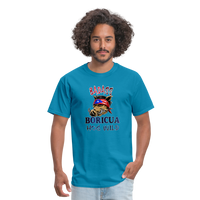 Thumbnail for Badass Boricua Hog Wild - Unisex Classic T-Shirt - turquoise