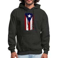 Thumbnail for Distressed Flag Boricua - Men's Hoodie - charcoal grey