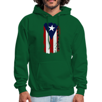 Thumbnail for Distressed Flag Boricua - Men's Hoodie - forest green