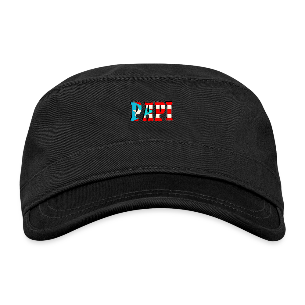 PAPI Flag - Organic Cadet Cap - black