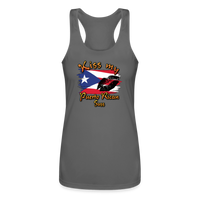 Thumbnail for Kiss My Puerto Rican Sass - Ladies Performance Tank Top - charcoal